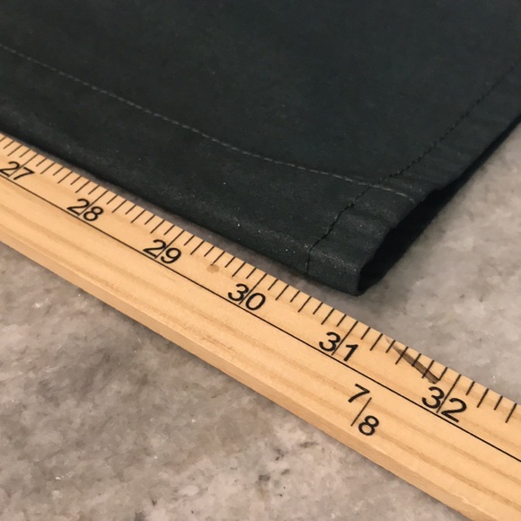 Lafayette 148 Pants Womens 16 Green Metallic Sheen Thompson Flat Front Jeans - Picture 7 of 9